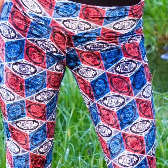 Stealie Velvet Print Bell Bottoms - Warrior Within - Picture 8 of 8